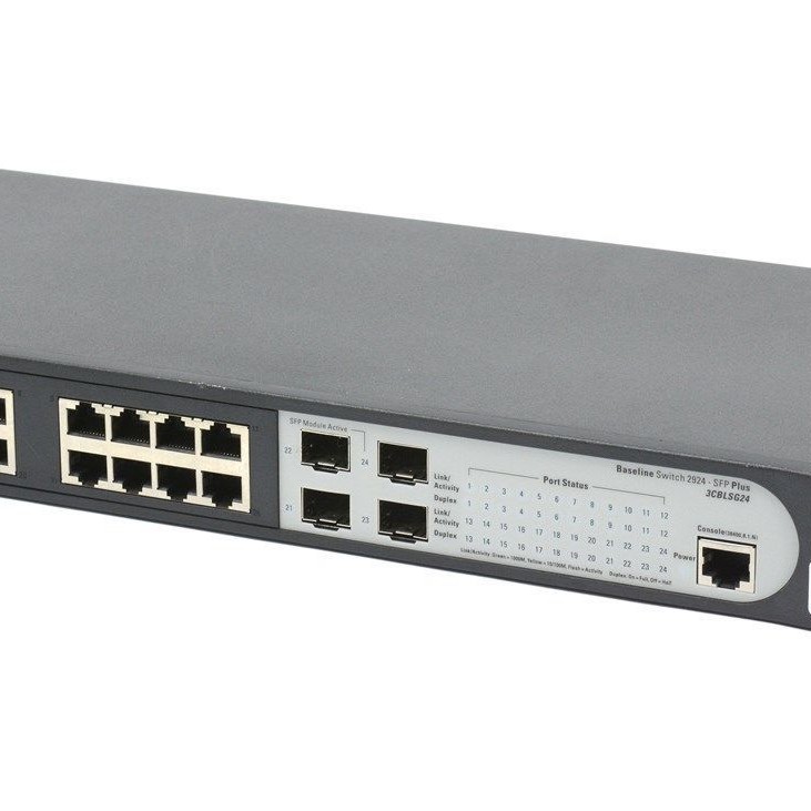 3Com 3CBLSG24 Baseline Switch 2924-SFP Plus 24-Port 10/100/1000 4-Port Gigabit SFP