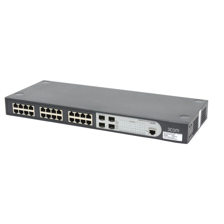 3Com 3CBLSG24 Baseline Switch 2924-SFP Plus 24-Port 10/100/1000 4-Port Gigabit SFP