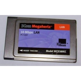 Megahertz 10-BaseT/BNC Ethernet PCCard PCMCIA LAN Card 8252