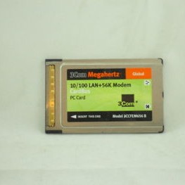 Megahertz 56K Data/Fax Modem + 10/100 Ethernet PCMCIA Card