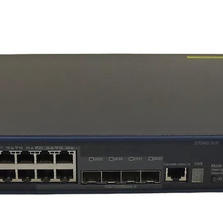 3Com 3CRS48G-24-91 Switch 4800G 24-Port 24x 10/100/1000 Gigabit Ports IPv4/IPv6 4x SFP 100/1000