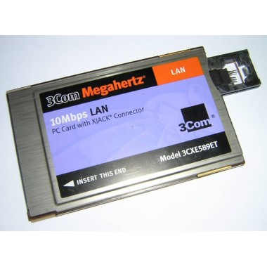 Megahertz 10Bast-T Ethernet PCMCIA Card with Xjack