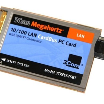 Megahertz 10/100 Ethernet PCMCIA PC Card with XJACK Connector