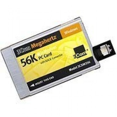 Megahertz 56K WinModem Fax PCMCI PC Card Modem with XJACK Connector