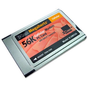 Megahertz Cellular Modem PC Card with XJACK Connector