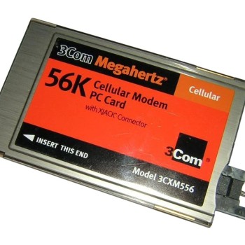 Megahertz Cellular Modem PC Card with XJACK Connector