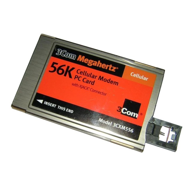3Com 3CXM556 Megahertz Cellular Modem PC Card with XJACK Connector 3Com 3CXM556 Megahertz Cellular Modem PC Card with XJACK Connector