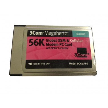 Megahertz Global GSM and Cellular Modem PC Card with XJACK Connector