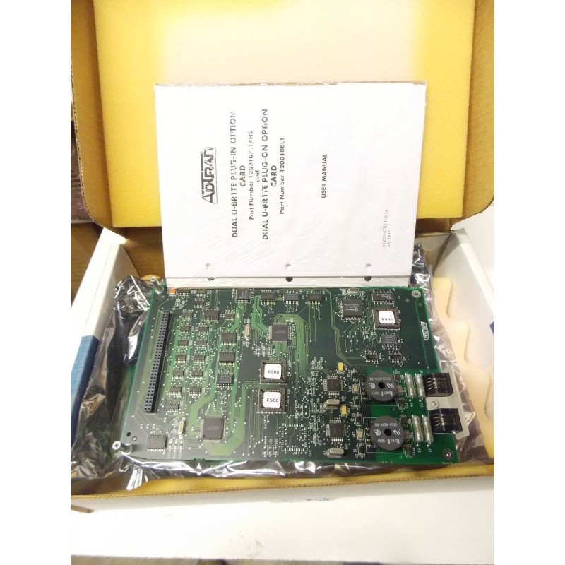 Adtran 1200108L1 Dual U-BR1TE Plug In Option Board