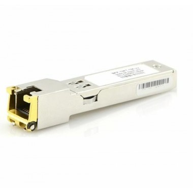 1-Port 1000Base-TX Small Form-Factor Pluggable (SFP) Copper Module, Cat5, RJ45 Connector