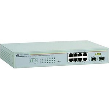 8-Port 10/100/1000Base-T GB Websmart Switch Plus 2 SFP Slots