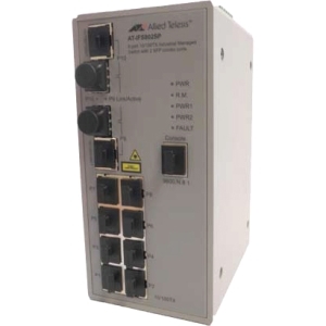8-Port 10/100 Industrial Managed Ethernet Switch with 2x SFP Combo Ports