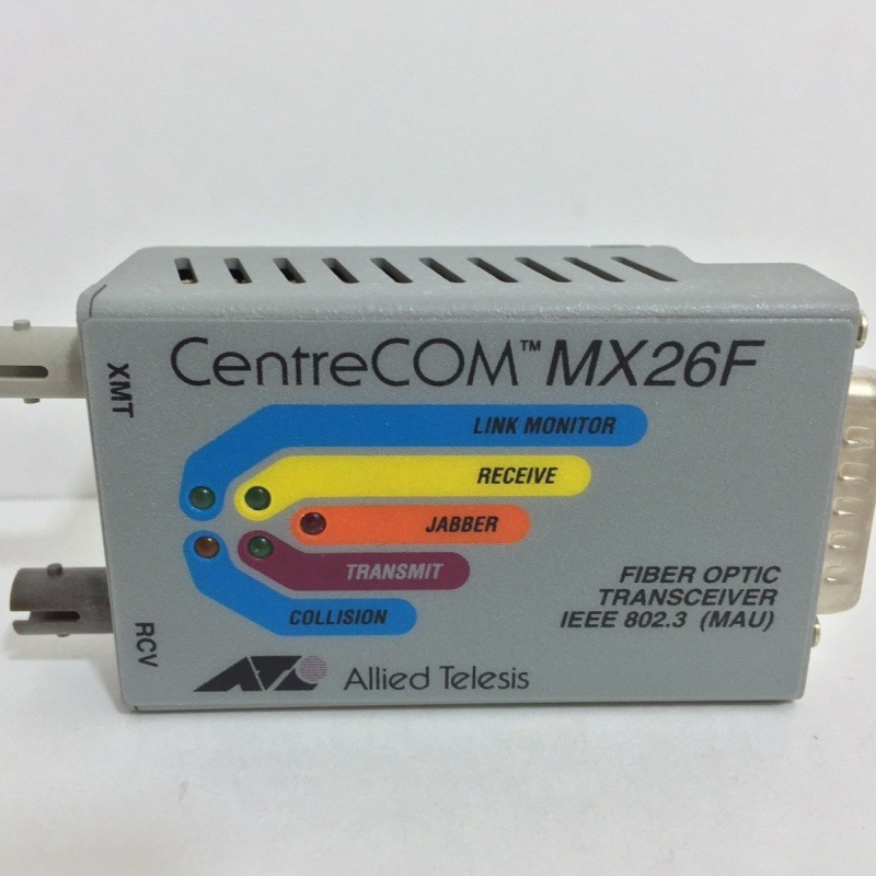 Allied Telesis AT-MX26F Fiber Optic Transceiver IEEE 802.3 (MAU)