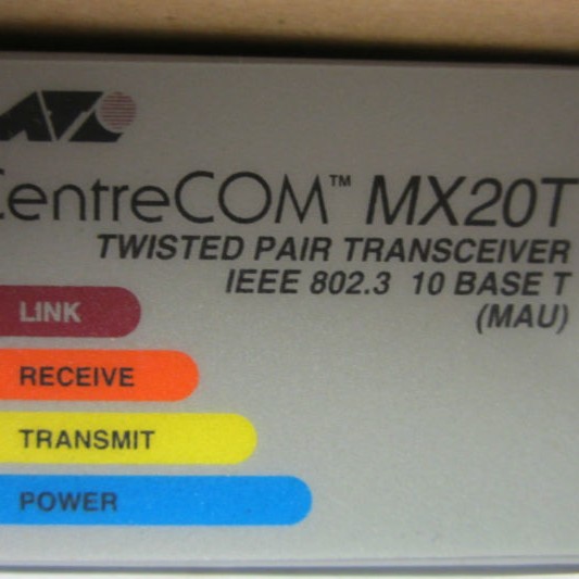 Allied Telesyn AT-MX20T CentreCOM Twisted Pair Transceiver