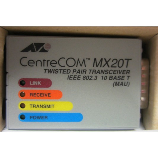 Allied Telesyn AT-MX20T CentreCOM Twisted Pair Transceiver