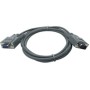 6-Foot Simple Signaling Cable DB-9 Male Serial to DB-9 Female Serial Grey