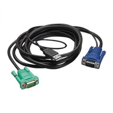 10-Foot USB Integrated LCD KVM Cable Adapter
