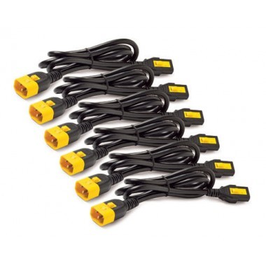 6x1.2-Meter Power Cord Kit Locking C13 to C14