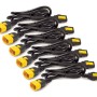 6x1.2-Meter Power Cord Kit Locking C13 to C14