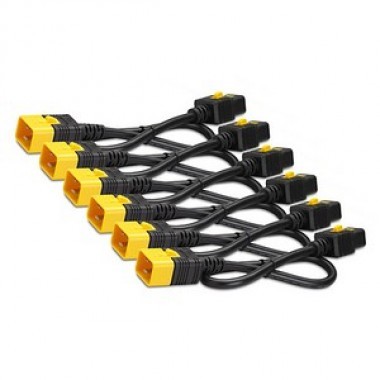 6x0.6-Meter Power Extension Cord Kit Locking C19 to C20