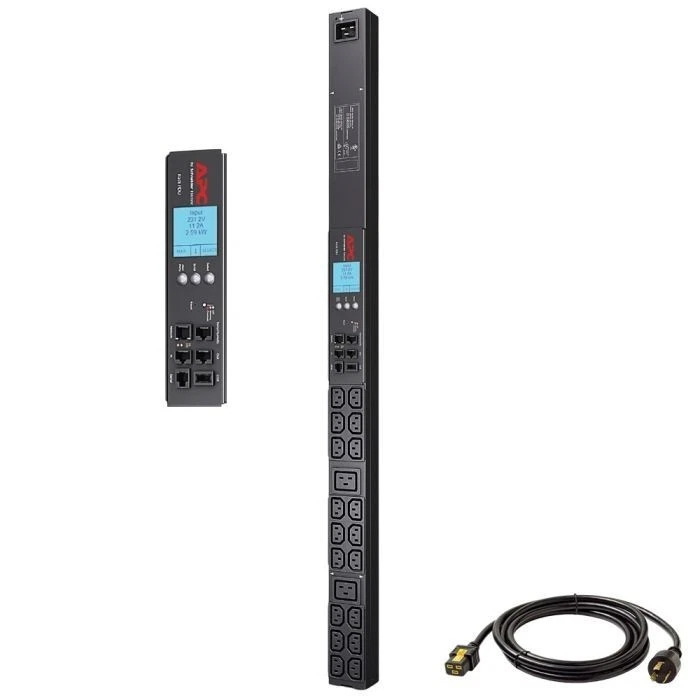 APC AP8858NA3 Rack 20-Outlets PDU 2G 208V 20A 0U 18-c13 2-c19 Metered L620 Cord APC AP8858NA3 Rack 20-Outlets PDU 2G 208V 20A 0U 18-c13 2-c19 Metered L620 Cord