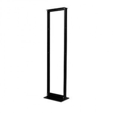 45U NetShelter 2 Post Open Frame Rack Black Finish