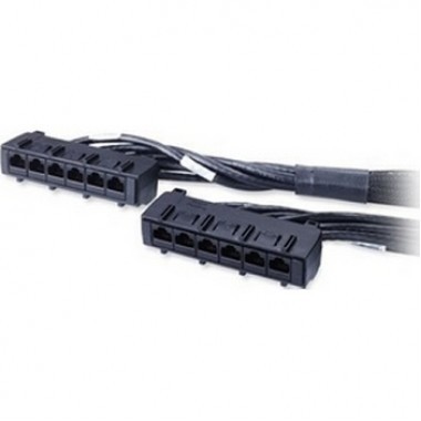 5-Foot Category 6 Black UTP Cmr 6x RJ-45 Data Distribution Cable