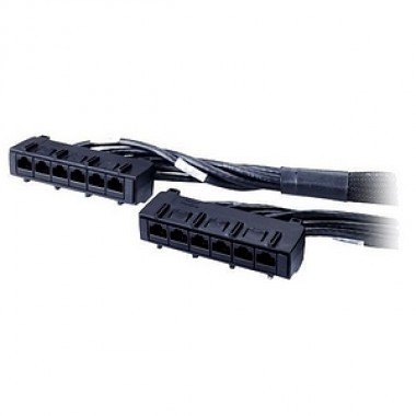 UTP CMR Data Distribution Cable 23-Foot Category 6 Black UTP Cmr 6x RJ45 Data Distribution Cable
