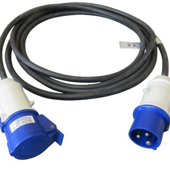 Modular IT Power Distribution Cable Extender 3 Wire 16A IEC309 480cm Modular IT Power Distribution Cable Extender 3 Wire 16A IEC309 480cm