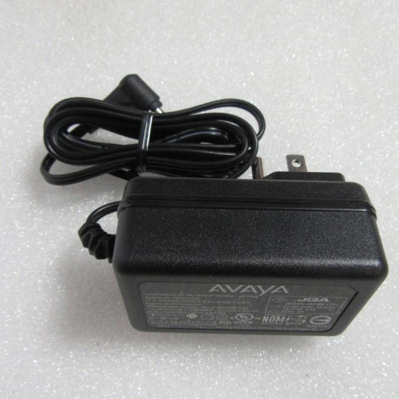 Avaya 1600PWRUS 5v 1600 IP Phone US Plug, Power Supply Cable