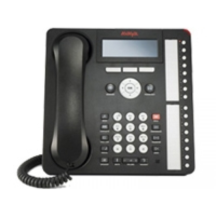 Avaya IP Office 1616-I 700458540-12' Flat Black Handset Cord #FB1 