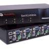 4-Port PS2 Ser Cybex Switchview KVM for PC without Cables