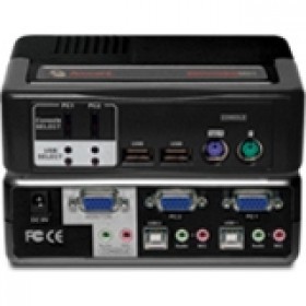 2-Port PS2 USB Switchview Mm1 KVM Switch with Audio