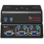 2-Port PS2 USB Switchview Mm2 KVM Switch USB 2.0 Hub with Audio
