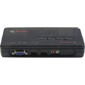 SwitchView KVM Switch 4-Port DVI-I & USB Switch with Audio Cables Included