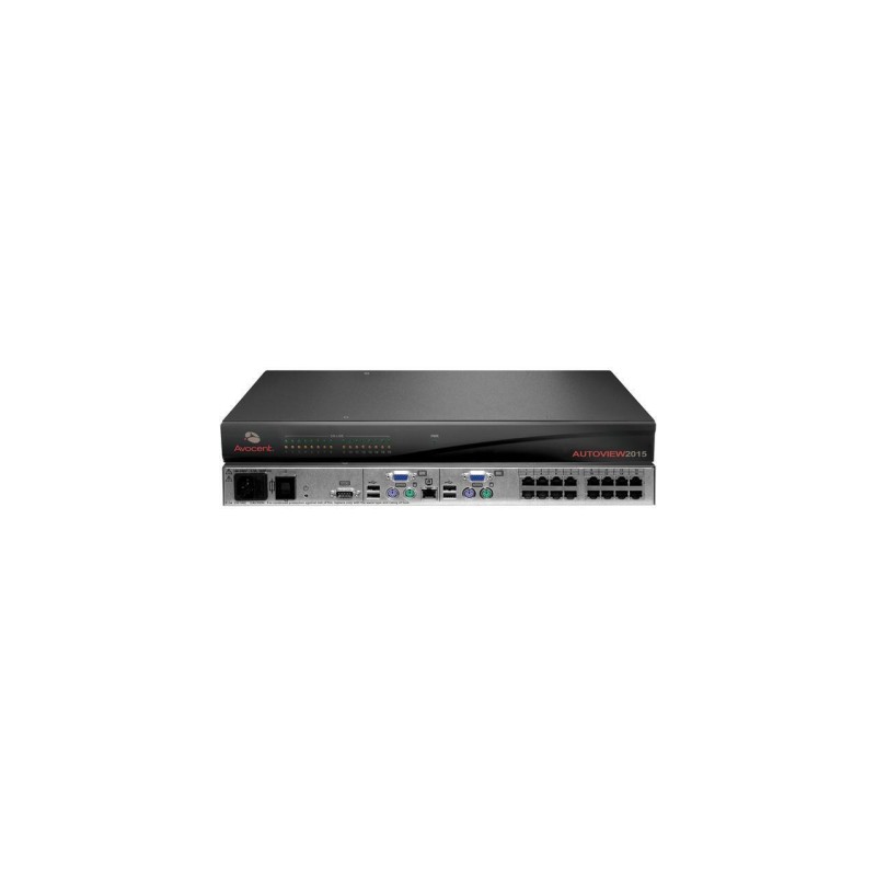 Avocent AV2015-001 AutoView AV2015 KVM Switch 2x16 CAT5 Switch PS/2 USB Local User Multi-Platform Target Device