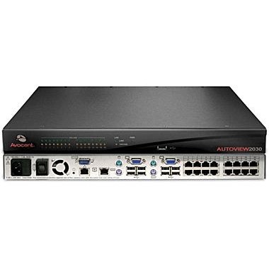 16-Port 2-User PS2 USB Autoview KVM Switch with OSD Virtual Media