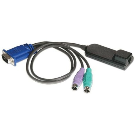 Avocent AVRIQ-PS2 PS2 KVM Server Interface Cable / Dongle with VGA, PS2 Keyboard, PS2 Mouse