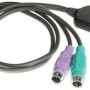 PS2 KVM Server Interface Cable / Dongle with VGA, PS2 Keyboard, PS2 Mouse