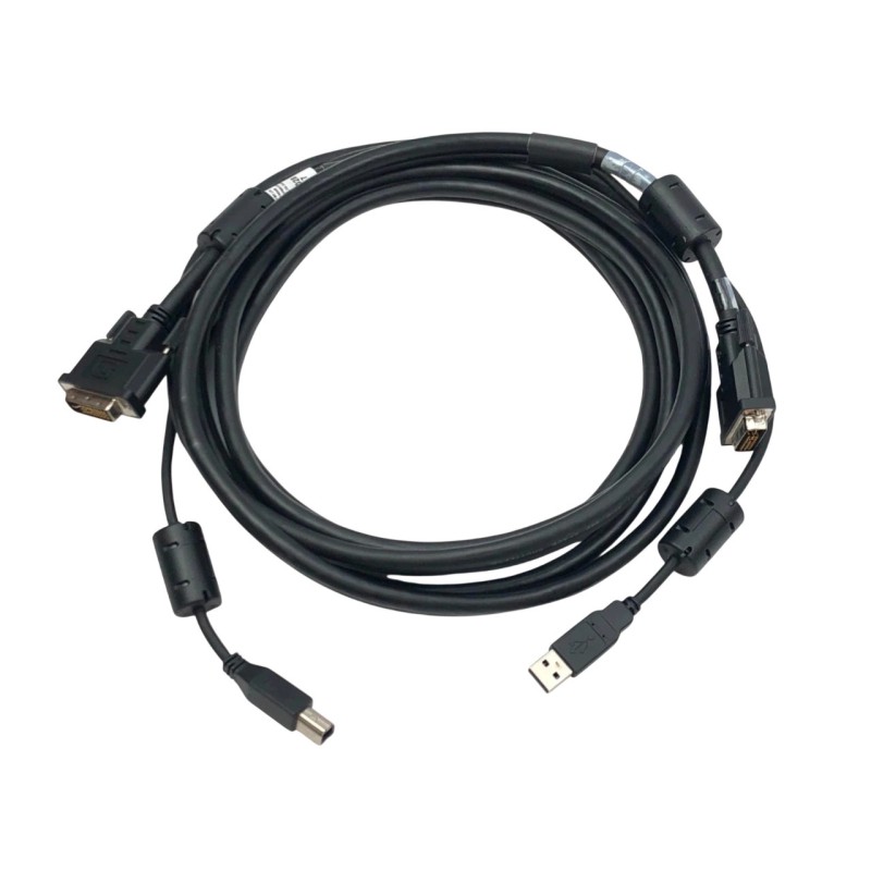 Avocent CBL0028 12-Foot USB Keyboard/Mouse DVII Cable Set for SC4uad with 1 USB No Audio