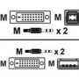 6-Foot DVI-D Cable USB Keyboard & Mouse & Audio for SC4UAD/SC400 & SC500 Series Switches