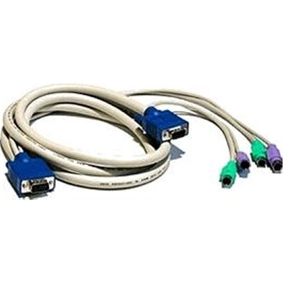 Avocent CPS2-6A 6-Foot PS/2 Keyboard Mouse & VGA Cable 10040-sc Switch Only