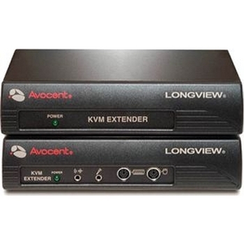 LongView LV430 Transmitter and Receiver with 2 Power Supplies PS2 with Speak Micro KVM Extender