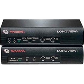 LongView Remote Location KVM Extender Transmitter and Reciever Pair 2 Power Supplies