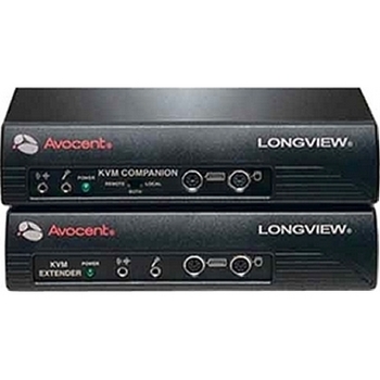 LongView Remote Location KVM Extender Transmitter and Reciever Pair 2 Power Supplies
