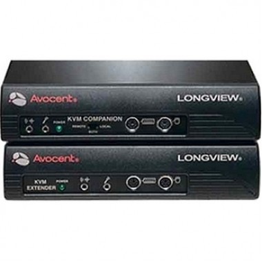 LongView Remote Location KVM Extender Transmitter and Reciever Pair 2 Power Supplies