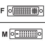 Adaptor DVI-I Female to DVI-D Male Dual Link
