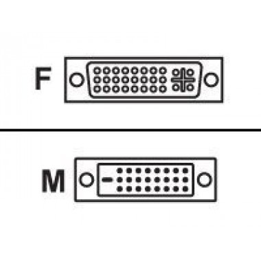 Adaptor DVI-I Female to DVI-D Male Dual Link