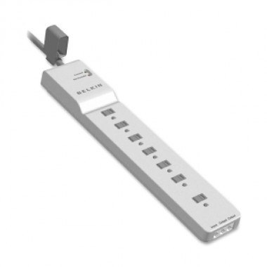 SurgeMaster Home/Office 7-Outlets Surge Suppressor $100k Cew 12-Foot Cord 2320j RT Angle Plug