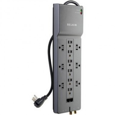 Home/Office 12-Outlets Surge Suppressor $100k 8-Foot Cord 4120j RJ45/rj11